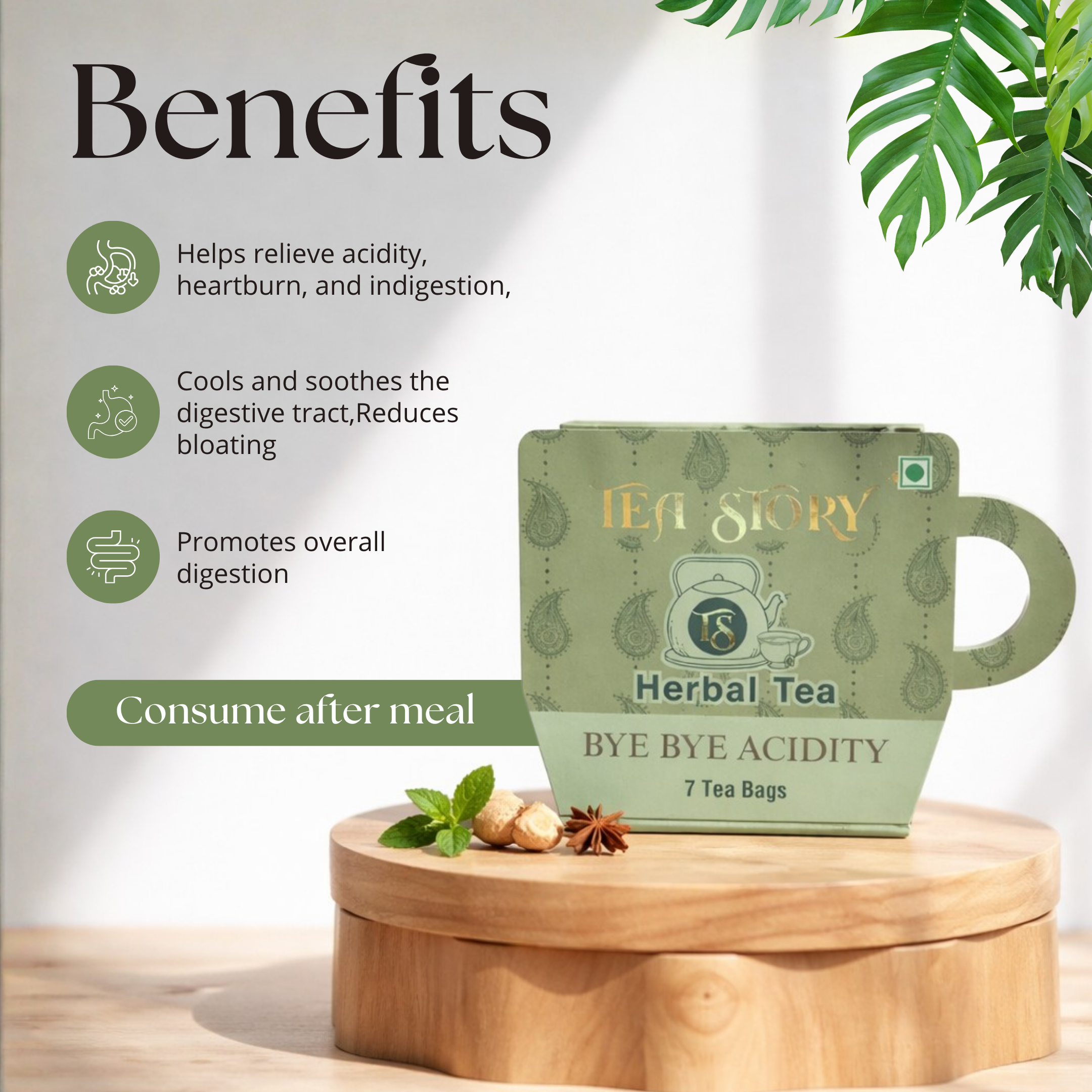 Bye Bye Acidity Herbal Tea| Natural Acidity Relief