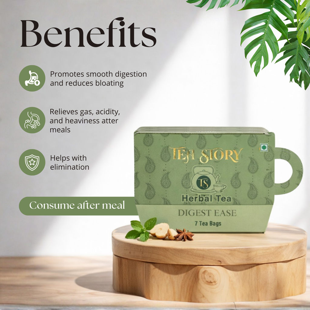 Digest Ease Herbal Tea | Natural Digestion & Bloating Relief
