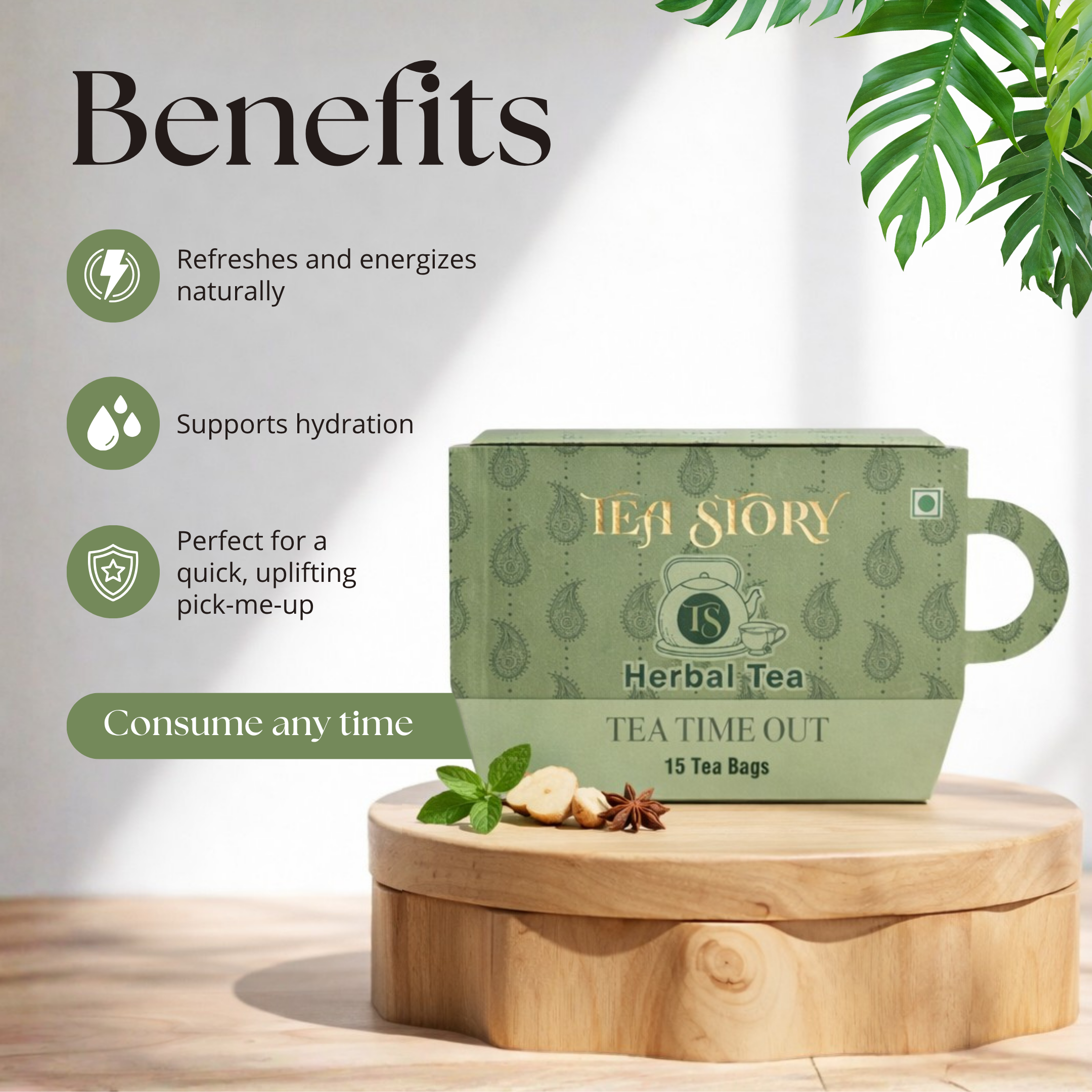 Tea Time Out- Green Tea | Natural Relaxation & Stress Relief